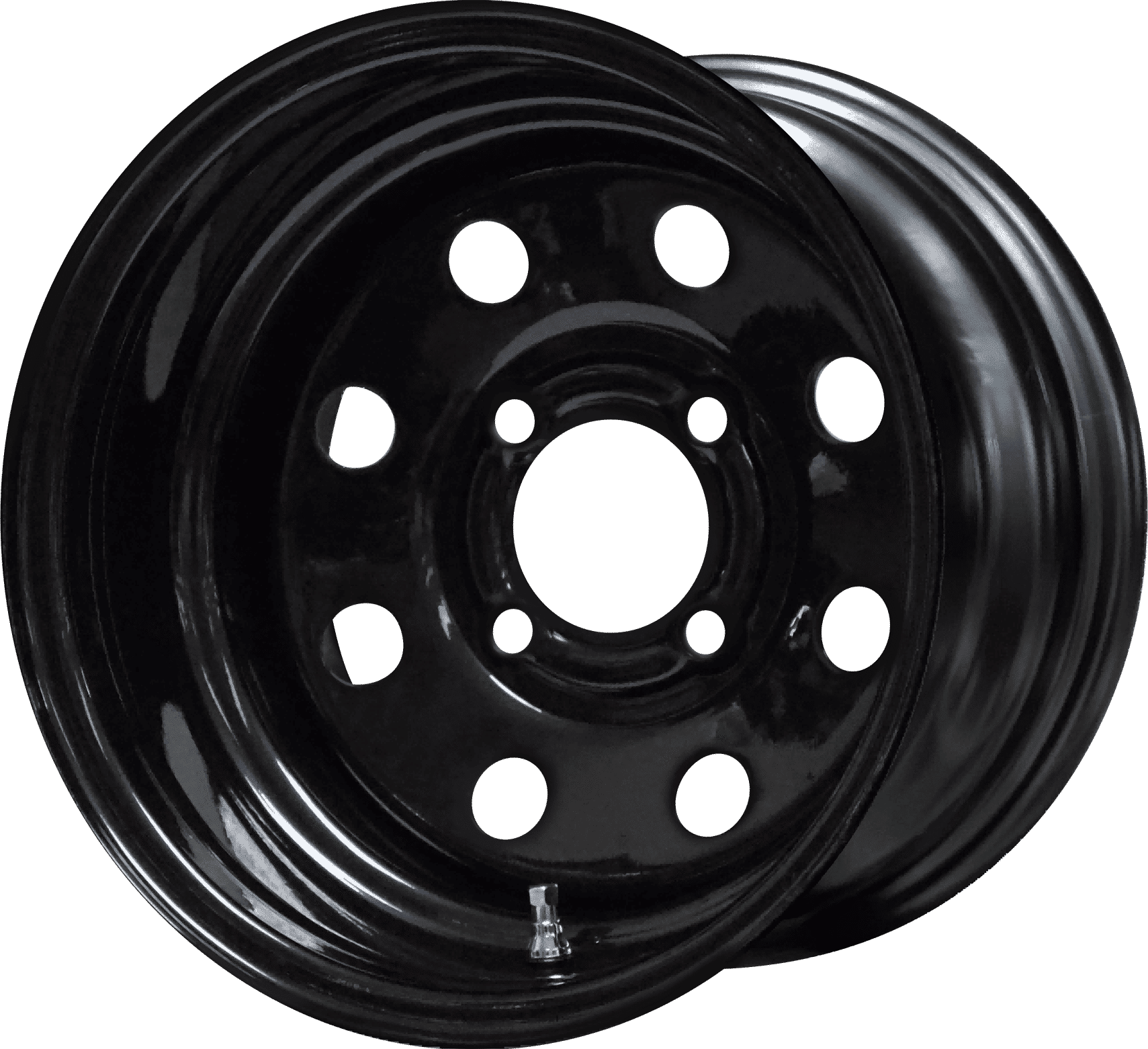 BNDL-TR1216-SW1202 – SGC 12″ Steel Wheel – Black – 8 Holes / STEELENG 20″x10″-12″ Ironclad Hybrid AT Tire