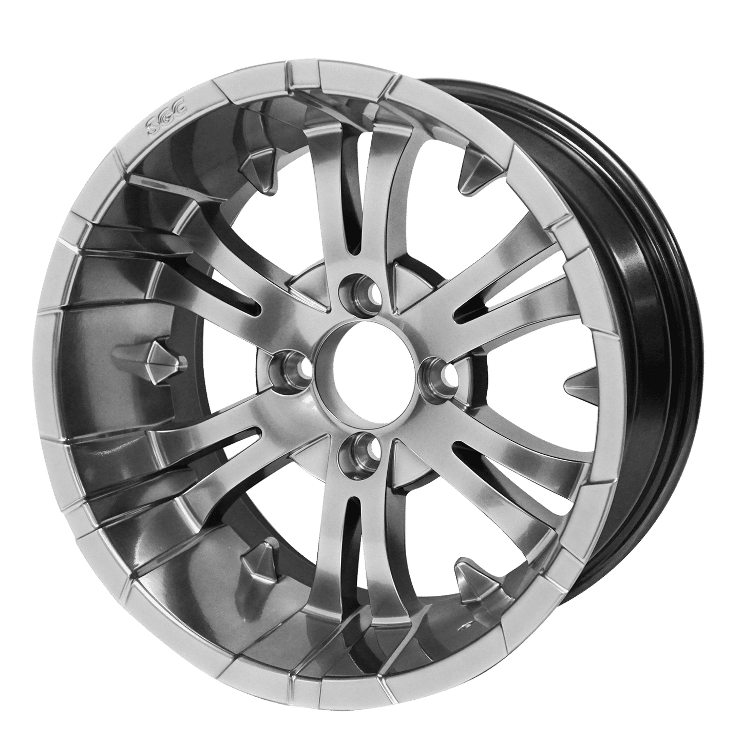 BNDL-TR1407-WH1416-LN0004-CC0001 – SGC 14" Vampire Magnetic Wheel – Aluminum Alloy / STEELENG 23"x10.5"-14" Thunder Bolt Hybrid Tire