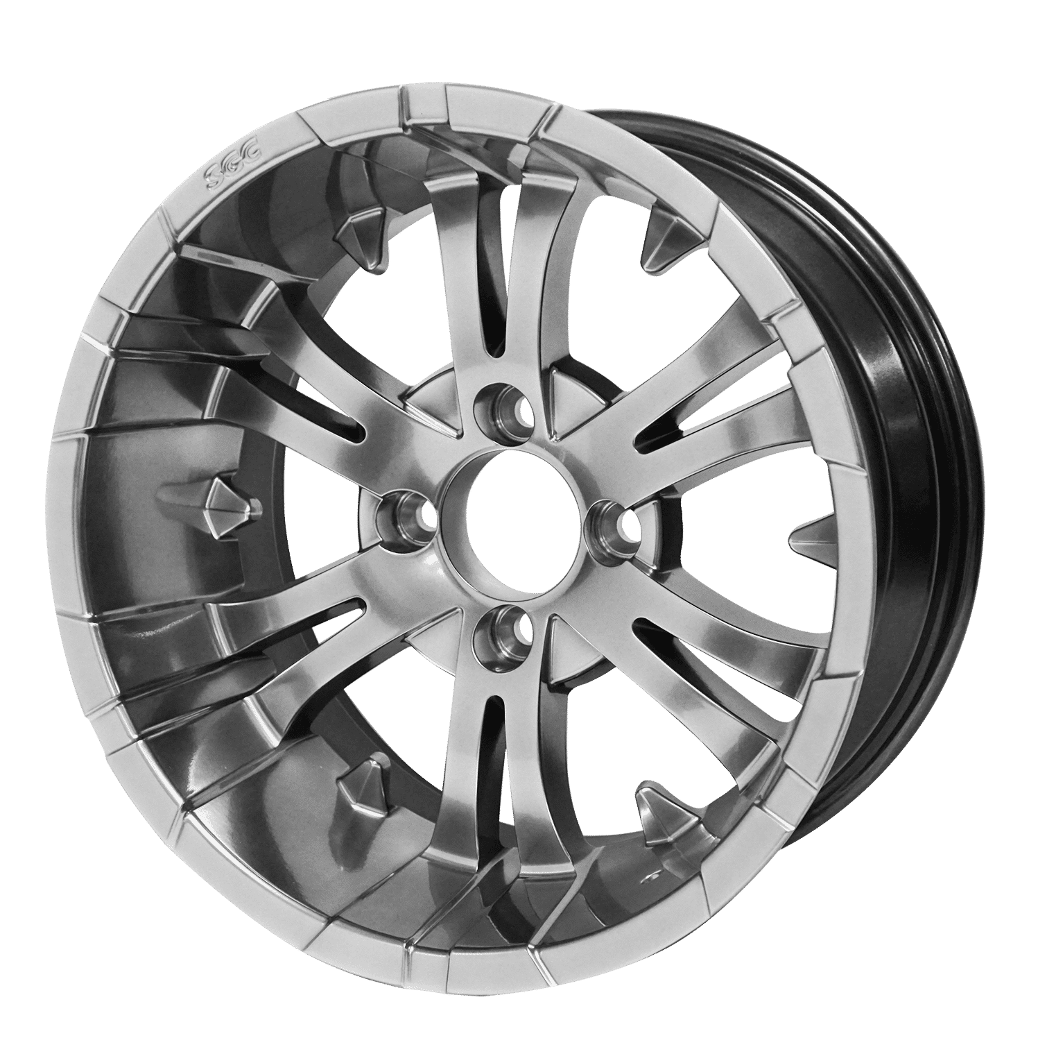 BNDL-TR1407-WH1416-LN0004-CC0001 – SGC 14" Vampire Magnetic Wheel – Aluminum Alloy / STEELENG 23"x10.5"-14" Thunder Bolt Hybrid Tire