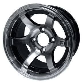 BNDL-TR1216-WH1209-LN0001-CC0001 – SGC 12″ GT Machined/Black Wheel – Aluminum Alloy / STEELENG 20″x10″-12″ Ironclad Hybrid AT Tire