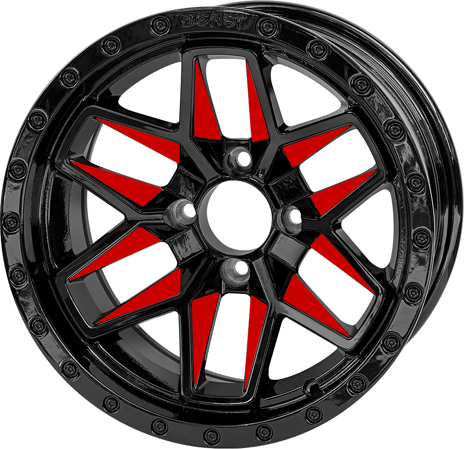 BNDL-TR1408-WH1433-LN0002-CC0020 – SGC 14″ Red Widow Wheel – Aluminum Alloy / STEELENG 23”x10.5”-14” Ironclad Hybrid AT Tire