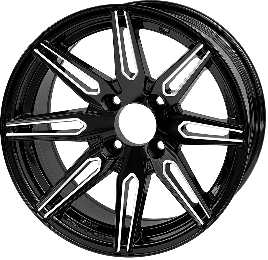BNDL-TR1408-WH1438-LN0001-CC0025 – SGC 14″ Lynx Machined Black Wheel